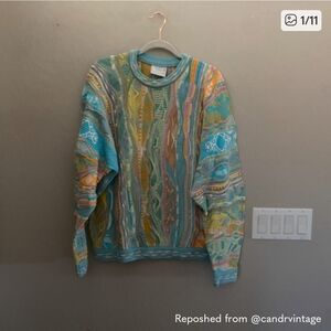 COOGI Vibrant Multicolor Crewneck Sweater